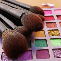 Ensemble de pinceaux de maquillage professionnels IPRESTA, manche en bois noir, pinceaux cosmétiques pour le visage et les yeux