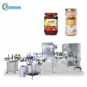 Hot Sale Automatic Honey Caramel Bottling Machine Glass Container Ketchup Sauce Filling Capping Machine