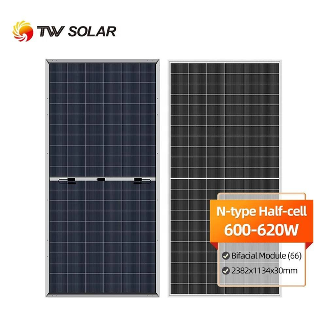 Tongwei Solar Panels 600w Tier 1 Tongwei TWMND66HD 600-620W Solar Panel Bifacial Double Glass Solar Panel