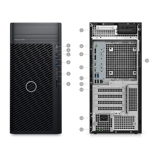 Workstation Tower <span class=keywords><strong>Dell</strong></span> <span class=keywords><strong>Precision</strong></span> 3680 con Intel Core <span class=keywords><strong>I9</strong></span>-14900K VPro, 32 GB DDR5, 1 TB HDD SATA per Workstation GPU Deepseek - Product Image 3