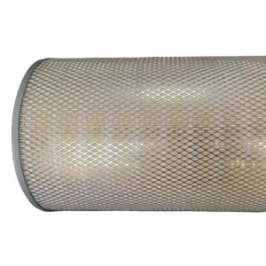 Grande surface de filtration bonne efficacité de filtration cartouche de dépoussiérage d'air prend en charge le lavage répété des cartouches de rechange