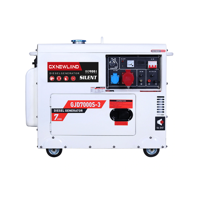 Silent Generator for Sale, Copper Wire 4 Stroke Single Cylinder Diesel Generator, 6 KVA 3 Phase Generator