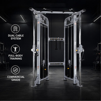 Machine de musculation professionnelle à poulies croisées doubles réglables, équipement de gym pour entraînement fonctionnel et renforcement musculaire complet du corps