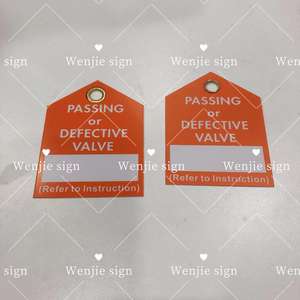 Etichetta personalizzata segno appeso scheda Tag che passa le etichette delle valvole con un pulsante in <span class=keywords><strong>ottone</strong></span> - Product Image 2