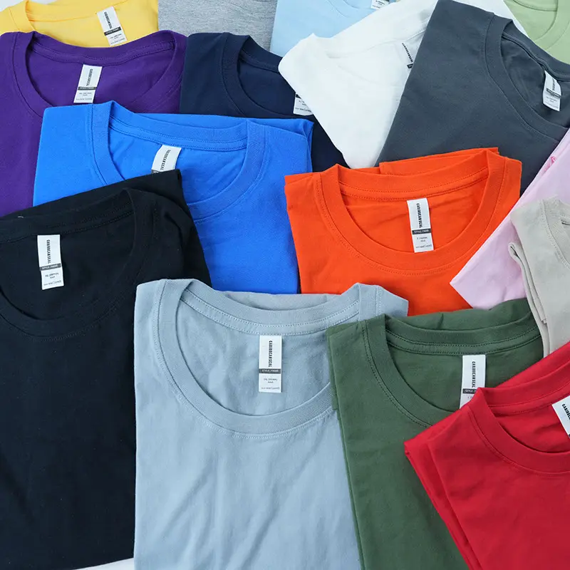 YKH t-shirt con stampa personalizzata per bambini ragazzi Over Size da uomo 100% cotone prescrunk t-shirt in cotone per uomo e donna