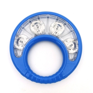 Campanas de Mano de Plástico Transparente en Forma de Media Luna al por Mayor con 4 Campanas Metálicas, Instrumento de Percusión Orff para Niños - Product Image 3