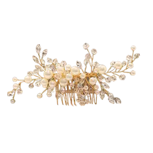 Sweet Princess Hair Accessories Porcelain Flowers Hair Comb And Bobby Pin Set Bridal Headpiece For Wedding Party Jewelry