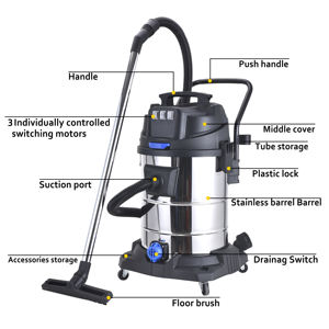 <span class=keywords><strong>Aspirateur</strong></span> industriel robuste BJC1923, haute efficacité, 2000W, pour atelier, chantier de construction - Product Image 6