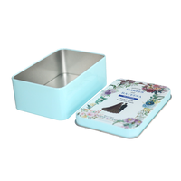 Rectangle fer blanc artisanat de qualité alimentaire étanche boîtes de conserve boîte d'emballage en étain pour thé bonbons épices biscuits