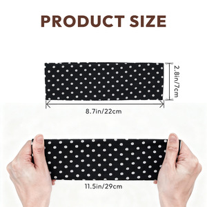 عصابة رأس نسائية عريضة منسوجة بنمط النقاط الكلاسيكي، مبيعات مباشرة من المصنع - Product Image 2