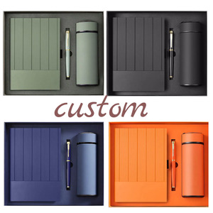 Set <span class=keywords><strong>Regalo</strong></span> Aziendale di Lusso <span class=keywords><strong>per</strong></span> Uomo Idea Promozionale Con Penna Taccuino e Thermos - Product Image 2