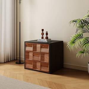 Armoire de rangement modulaire en bois massif pour salon, armoire de sol avec portes, design multifonctionnel à plusieurs niveaux - Product Image 3