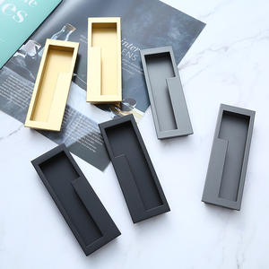 ตู้ลิ้นชักที่ซ่อนอยู่จับเฟอร์นิเจอร์อลูมิเนียมที่จับอลูมิเนียมที่ทันสมัยดึงรายละเอียดการออกแบบที่ทันสมัยวัสดุที่ดี - Product Image 3