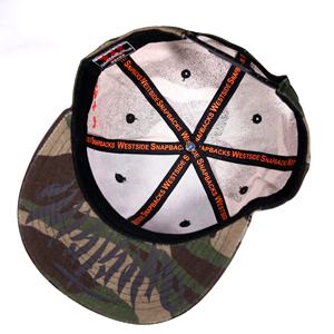 क्लासिक कस्टम बनाया गया 6-पैनल कैमो हिप हॉप 3 डी कढ़ाई स्नैपबैक कैप फ्लैट ब्रिम स्पोर्ट्स कैप थोक - Product Image 5