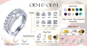 Anillo de Filigrana de Plata de Ley 925 Personalizado Kirin con Moissanita GH de 10 Quilates, Joyería de Plata para Mujer para Boda - Product Image 6