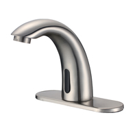 Haijun cUPC Robinet de salle de bain à capteur sans contact Robinet d'eau infrarouge mains libres Robinets de lavabo inductifs Robinet d'évier à mouvement automatique