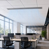 Grille diffuseur linéaire en alliage d'aluminium moderne personnalisable, classe A, résistante au feu, pour alimentation et retour HVAC