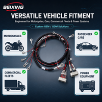 Harnais de câblage complet personnalisé BeiXing avec âme en cuivre et isolation PVC/Nylon, indice de protection IP67, pour automobiles et motocyclettes
