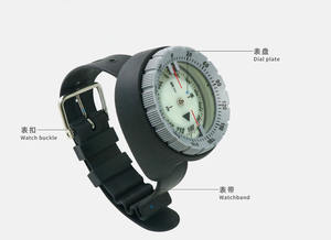 Brújula de muñeca de lujo para buceo, brújula de buceo de navegación subacuática precisa, luminosa - Product Image 6