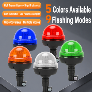 <span class=keywords><strong>Baliza</strong></span> LED Impermeable IP65 Flexible con Montaje de Tornillo DIN Multiflujo para Tractor 12-24V Luz de Tráfico - Product Image 1