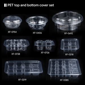 ฝาครอบถาดพลาสติก PET ใสแบบกำหนดเองสำหรับขนมทรัฟเฟิล ถาดใส่เค้กพลาสติกแบบกำหนดเอง - Product Image 2