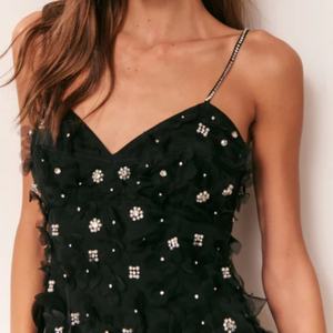 Vestido Mini de Verano 2026 para Mujer, Negro, de Chifón, Transpirable, Antiestático, con Tirantes Finos - Product Image 2