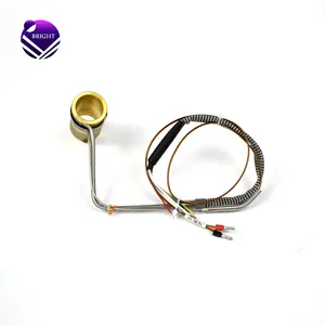 BRIGHT Hot Sale 32V DC 350W Electric Brass Hot Runner Coil Heater With K Type Thermocouple