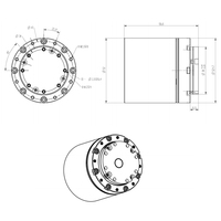 Micro 33W 52mm Robot exoesqueleto robot actuador de motor articulado