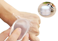 Éponge en silicone transparente MSQ pour pinceaux de maquillage, applicateur cosmétique