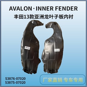 แผ่นบุซุ้มล้อหน้ารถยนต์โตโยต้า อวาลอน ปี 2013 2014 อะไหล่พลาสติกสีดำ - Product Image 2