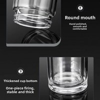 Bouteille d'eau en verre à double paroi sans BPA de style décontracté avec infuseur à thé Avantage à boire direct pour les cadeaux d'affaires