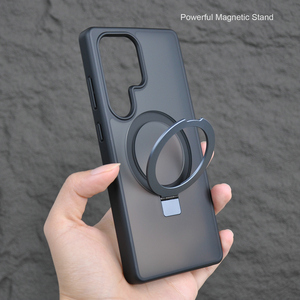 Nouvelle <span class=keywords><strong>coque</strong></span> pour <span class=keywords><strong>Samsung</strong></span> S25 Ultra/S25 <span class=keywords><strong>Plus</strong></span>, antichoc, PC acrylique, <span class=keywords><strong>anneau</strong></span> métallique, support <span class=keywords><strong>avec</strong></span> fonction de charge magnétique - Product Image 3