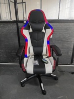 Chaise de jeu pour ordinateur RGB ALINUNU, directement de l'usine, avec haut-parleurs et fonction massage