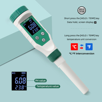 Verlichte, zeer nauwkeurige, slimme multifunctionele pH-meter voor bodem, dranken, fruit, deeg en vlees met ondoorzichtige sondekap