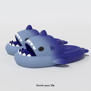 Pantuflas <span class=keywords><strong>de</strong></span> Tiburón con Degradado para Mujer, Zapatos <span class=keywords><strong>de</strong></span> Casa Familiares <span class=keywords><strong>de</strong></span> Verano 2024, Moda, Suaves y Cómodos, Plataforma <span class=keywords><strong>de</strong></span> Suela Gruesa <span class=keywords><strong>de</strong></span> Eva, <span class=keywords><strong>Chanclas</strong></span> <span class=keywords><strong>de</strong></span> Tiburón para Mujer - Product Image 4