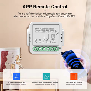 Módulo de Interruptor de Luz Inteligente WiFi Zigbee RSH, Compatible con <span class=keywords><strong>Alexa</strong></span> y <span class=keywords><strong>Google</strong></span>, 240V 10A, 1, 2, 3, 4 Canales, Interruptor de Circuito DIY, Relé ABS - Product Image 5