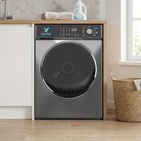 Lave-linge à chargement frontal 9 kg avec logo personnalisé, entièrement automatique, à économie d'énergie, avec plusieurs programmes pour hôtel