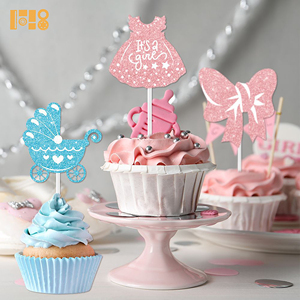 Nuovi set Topper <span class=keywords><strong>torta</strong></span> tema di compleanno del ragazzo e della ragazza <span class=keywords><strong>torta</strong></span> <span class=keywords><strong>torta</strong></span> bandiera partito scalogno carta Plugin decorazione all'ingrosso - Product Image 4