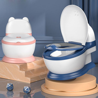 Siège de toilette d'apprentissage en plastique pour bébé, design toilette de simulation, grande taille, chaise de toilette pour tout-petits garçons et filles, toilette pour nourrissons
