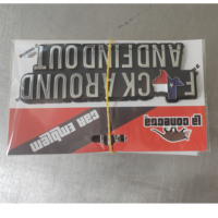 Insigne d'autocollants d'emblème de logo de coffre arrière ou de machine de lettres de voiture en ABS 3D conçu sur mesure