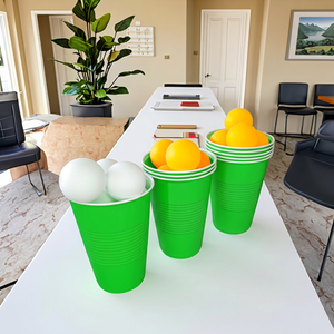 Vasos de Plástico Biodegradables Ecológicos de Alta Calidad de 16 oz, Reutilizables para Llevar, para Parfait, Smoothies, Desechables para Fiestas y Bares, Paquete de 100 - Product Image 1