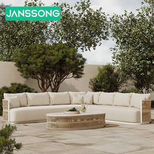 Lüks Otel Bahçesi L Şeklinde Kanepe Resort Dış Mekan Kanepe Takımı Villa Dış Mekan Mobilyaları Veranda Dış Mekan Kanepe Takımı Daire Dış Mekan Kanepe - Product Image 2