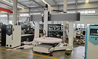 Routeur CNC vertical 5 axes de qualité supérieure, pour la production sophistiquée de sculptures 3D à partir de matériaux composites bois-mousse