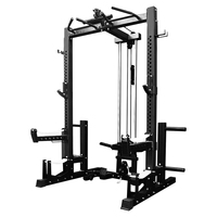 Equipo de Gimnasio Comercial Ingia YG15077, Jaula de Potencia para Sentadillas con Máquina Smith Multifunción