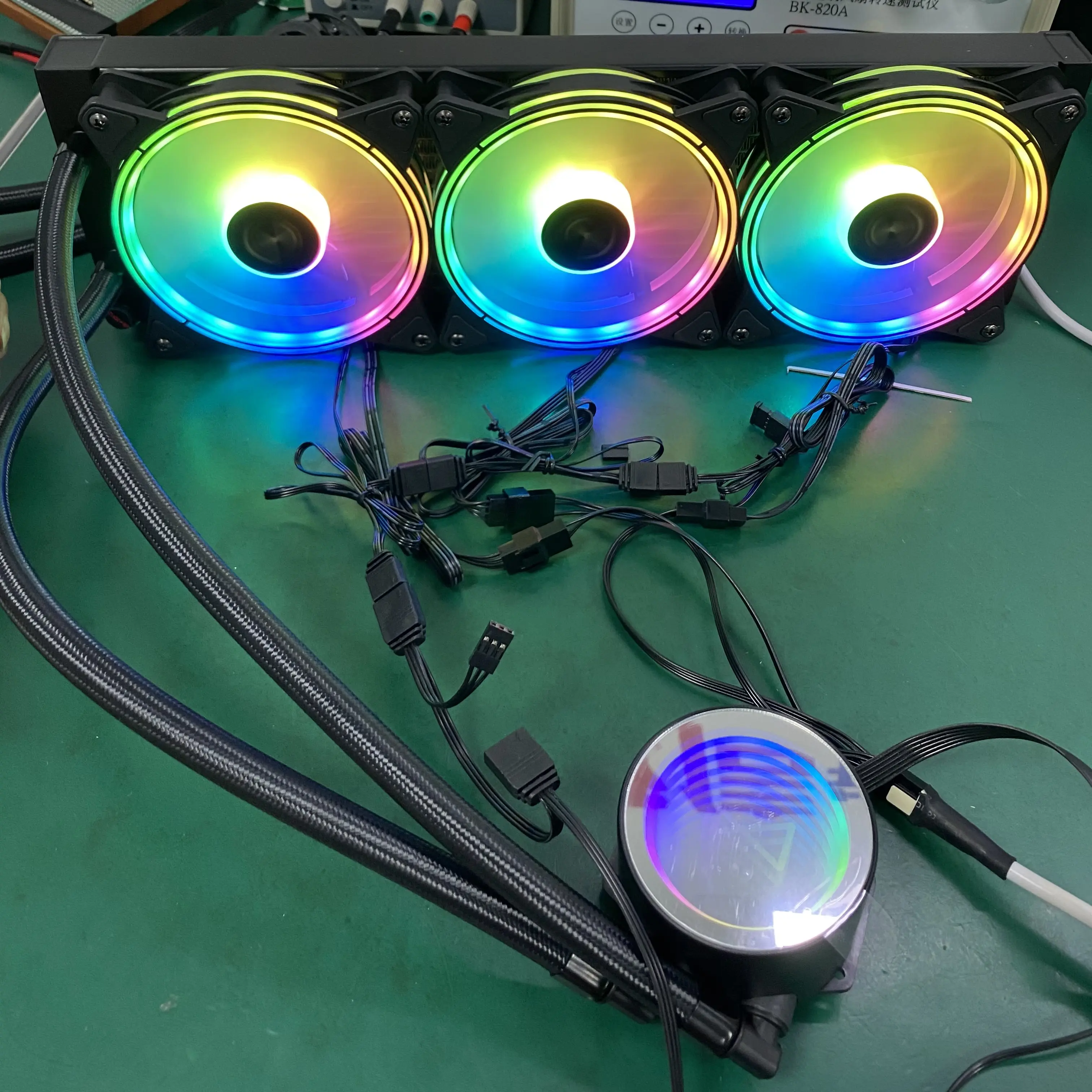 Wasser kühlung PC-Kit mit RGB Fan Flüssigkeits kühler für CPU Intel,,, 17XX