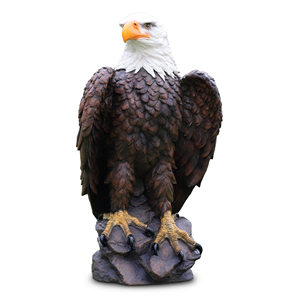 Estatua de águila calva americana de resina Etechan para exteriores - Product Image 2
