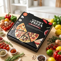 Vente en gros d'usine, boîte à pizza à emporter en carton ondulé haut de gamme personnalisée