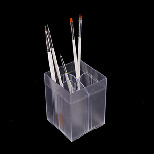 Colorful Square Nail Brush Pen Holder Desktop Organizer Container for Nail Art <b>Tool</b> <b>Storage</b> - Product Image 4