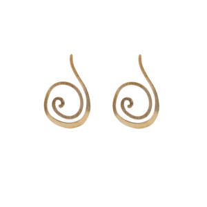 Pendientes de Botón Finos YXQ E409 de Acero Inoxidable Dorado Cepillado para Uso Diario o como un Toque Sutil - Product Image 1