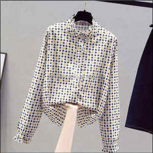 Camicetta Casual da <span class=keywords><strong>Donna</strong></span> 2025 Nuova Collezione Estiva con Stampa Floreale, Maniche Lunghe, Scollo a V, Vestibilità Ampia, con Bottoni Frontali e Logo, in <span class=keywords><strong>Viscosa</strong></span> con Spandex - Product Image 5